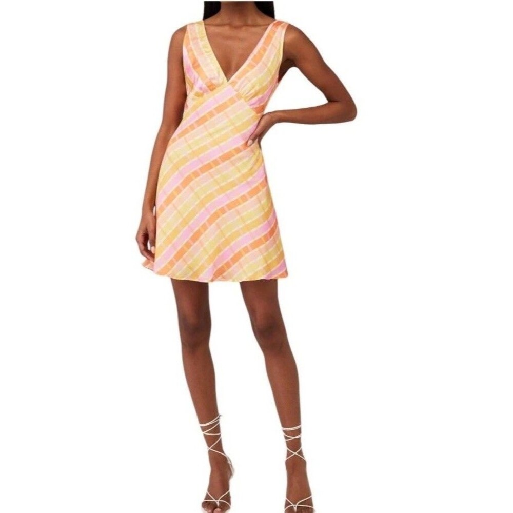 Peppermayo Audrey Splice Check Dress Size 4